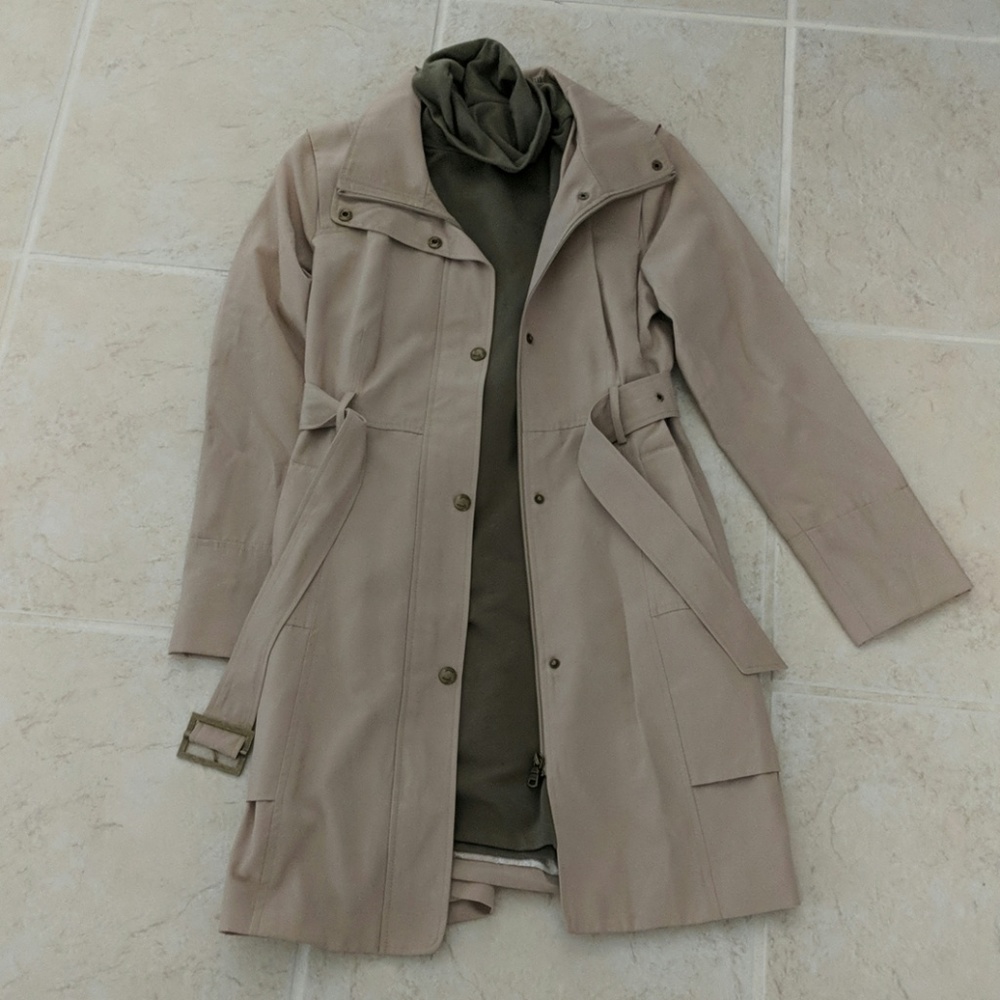 Whole Outfit: BP Dress & Classic Trench Coat